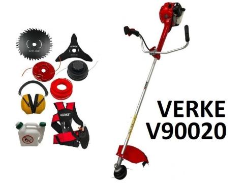 Fűkasza Bozótvágó Antivibrációs szárral Verke V90020 52 ccm / 2.5 LE sok tartozékkal Fűkasza Bozótvágó Antivibrációs szárral Verke V90020 52 ccm / 2.5 LE sok tartozékkal