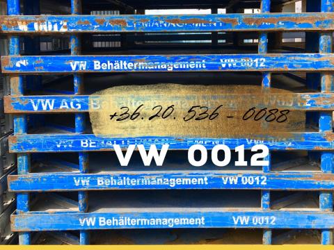 VW 0012 paletta 20. 536-0088 használt- USED VW0012 + tető VW 00 1210 VW 0012 paletta 20. 536-0088 használt- USED VW0012 + tető VW 00 1210