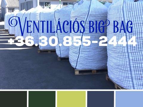 Big bag zsák Ventillációs 30. 329-4850 használt: krumpli,  hagyma,  tűzifához vento zsák olcsó