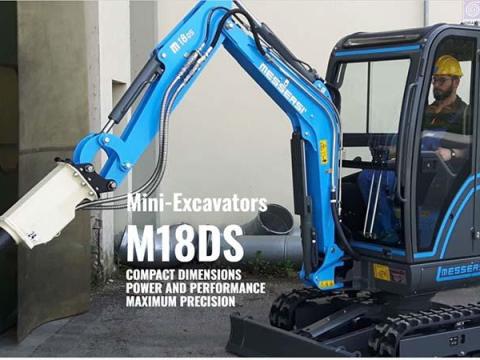 MINIKOTRÓ ÁROKÁSÓ MESSERSI - M18DS MINIKOTRÓ ÁROKÁSÓ MESSERSI - M18DS
