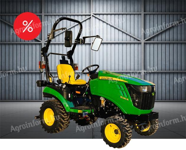 JOHN DEERE 1026R kompakt traktor - 26LE - ÚJ - 2 év GARANCIA - AKCIÓS ÁR