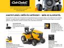 Fűnyírótraktor Cub Cadet XT3 QR106 Kawasaki motorral
