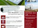 Diffúz francia agrofólia akció,  sátorfólia,  cseppmentes,  180 mikron,  45 hónap UV-garancia