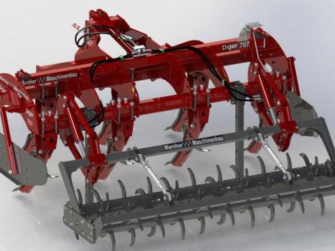 Wernher Diger 707 típusú,  7 késes altalajlazító Wernher Diger 707 típusú,  7 késes altalajlazító