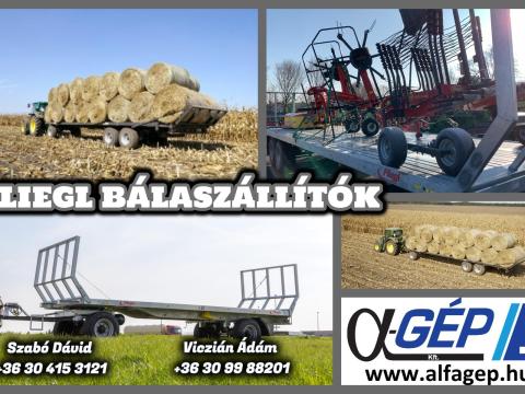 FLIEGL DPW 180 BÁLASZÁLLÍTÓ PÓTKOCSI KÉSZLETRŐL