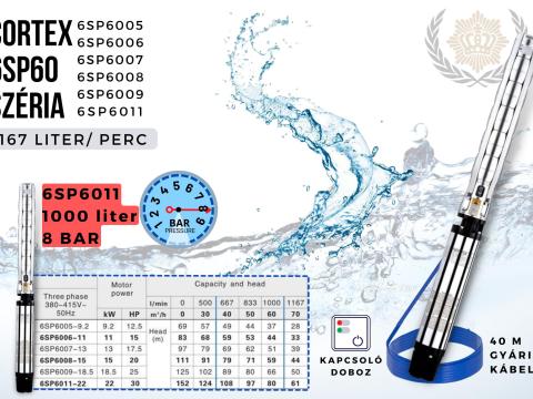 Búvárszivattyú 6SP6011-22 6 Búvárszivattyú 6SP6011-22 6