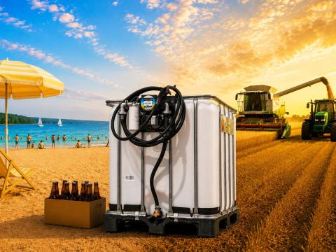1000 literes IBC-tartály + 230V DT-Pro kimérőszerkezet gázolaj - NYÁRI FELTANKOLÁS AJÁNLAT 1000 literes IBC-tartály + 230V DT-Pro kimérőszerkezet gázolaj - NYÁRI FELTANKOLÁS AJÁNLAT