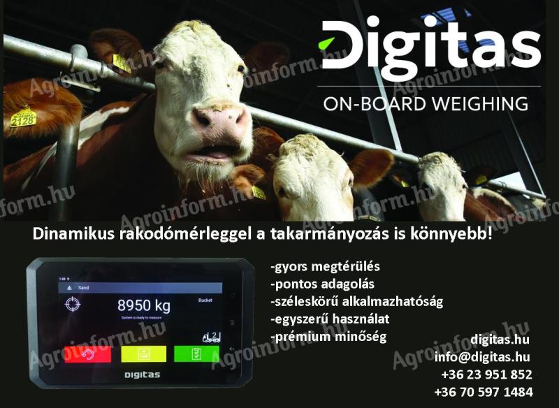 Rakodómérleg teleszkópos gépekhez