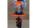 Talajfúró Földfúró 52cm³ Gödörfúró 2.2kw/2.9Le +3 fúró: 100 150 200 * Welnek Tools V90055