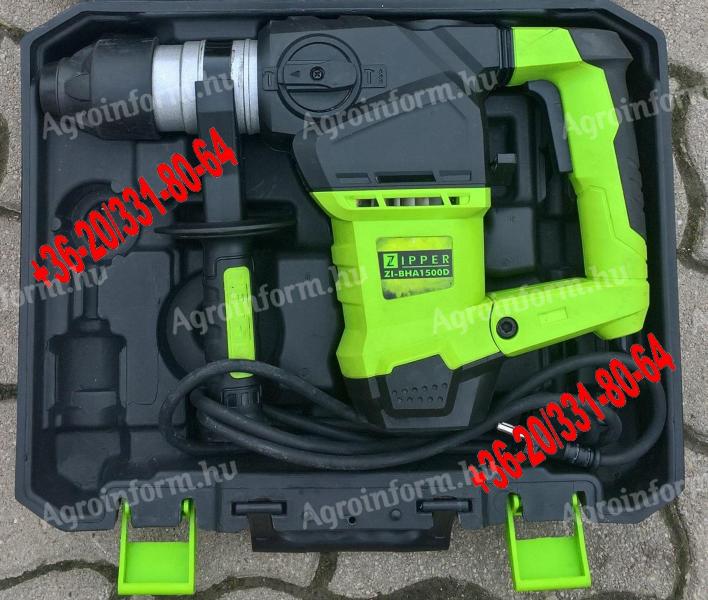 Bontókalapács,  Ütvefúró 1500w * ZIPPER ZI-BHA1500D * Betonfúró,  Véső,  Fúró