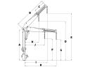 RAKTÁRON FOP JUMBO hidraulikus emelőkar 1t - 1000kg