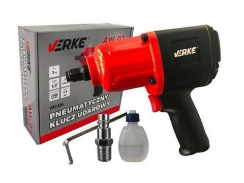 Pneumatikus Kulcs Ütvecsavarozó 1100Nm Légkulcs 1/2" Kerékkulcs * Verke V81426 * Pneumatikus Kulcs Ütvecsavarozó 1100Nm Légkulcs 1/2" Kerékkulcs * Verke V81426 *
