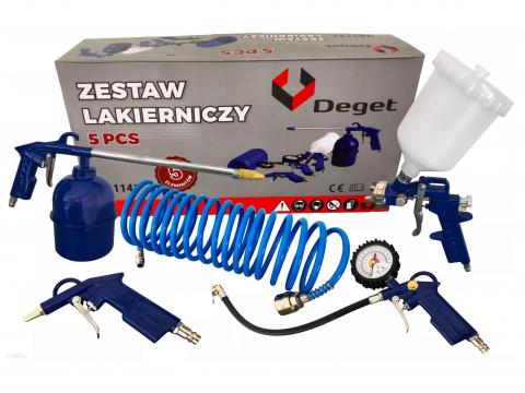 Pneumatikus,  Levegős,  5 részes kompresszor szett * Deget V81141 * Pneumatikus,  Levegős,  5 részes kompresszor szett * Deget V81141 *