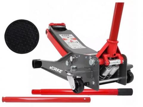 Krokodil Autóemelő 3T Alacsony Profilú 75 - 500mm,  Hidraulikus Emelő 3 T * Verke V80109 *
