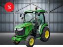 JOHN DEERE 3046R kompakt traktor - 45 LE - fülkés - ÚJ - 2 év GARANCIA - AKCIÓS ÁR