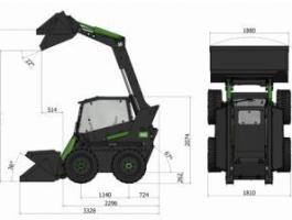 ELISE 900-hoz elektromos csúszókormányos rakodóalkatrész