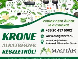 Krone alkatrészek készletről a Magtár Kft.-nél