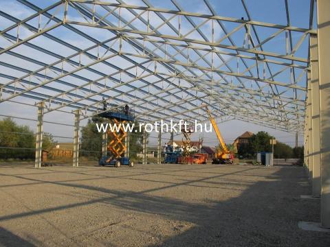24 x 60 x 5 m új acélcsarnok vázszerkezet 24 x 60 x 5 m új acélcsarnok vázszerkezet