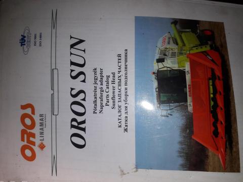Oros napraforgó adapter katalógus Oros napraforgó adapter katalógus