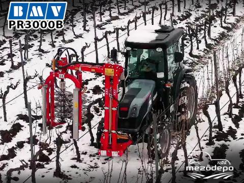 BMV PR3000B előmetsző gép csapos művelésű szőlő ültetvénybe BMV PR3000B előmetsző gép csapos művelésű szőlő ültetvénybe