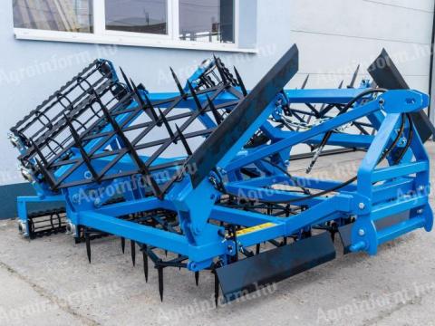 ÚJ LEKO Fogasborona 4, 4m hidraulikus rögtörős készletről