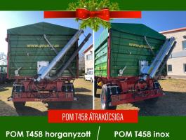 Eladó új POM T458 horganyzott hidraulikus átrakócsiga,  műtrágyaszóró- és vetőgépfeltöltő csiga,  vetőmagfeltöltő csiga