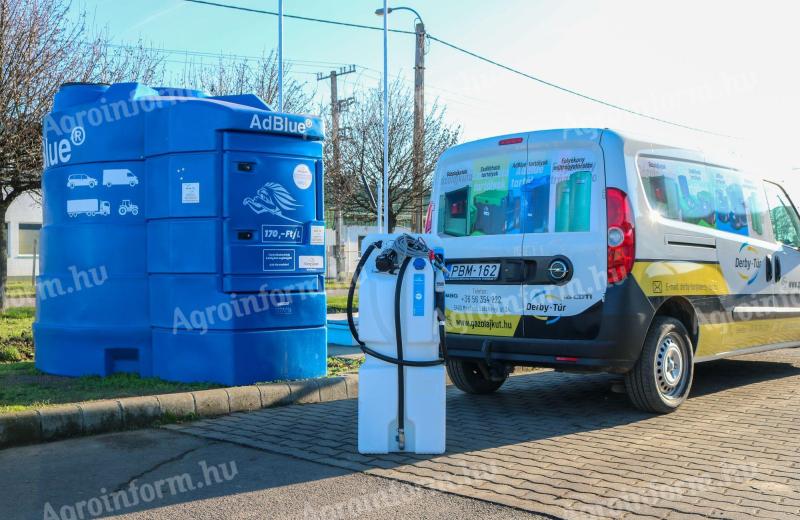 AdBlue kocsi,  mobiltartály 100 liter Kingspan TrolleyMaster K24-gyel