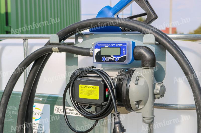 AdBlue kimérő 230 V automata pisztollyal,  grátisz bekötőszettel IBC-re,  AdamPumps X-Blue