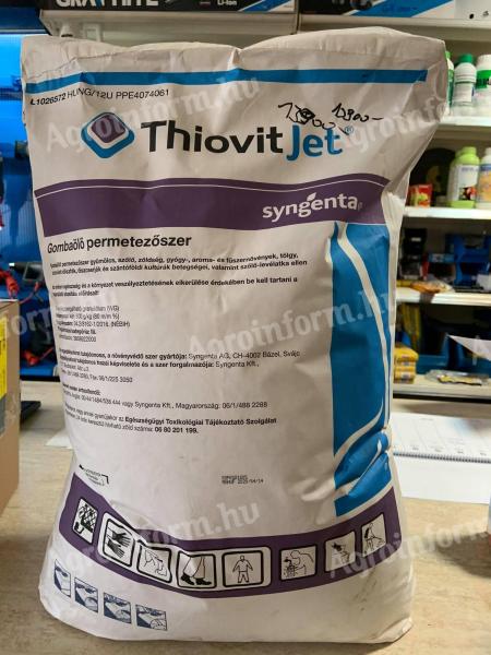 Thiovit Jet 25 kg – Kén mikrogranulátum a hatékony lisztharmat elleni védekezéshez