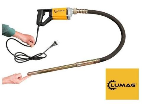 Elektromos Betontömöritő Tűvibrátor 580W motor,  rugalmas vibro tömlővel * Lumag LFRH-15E *