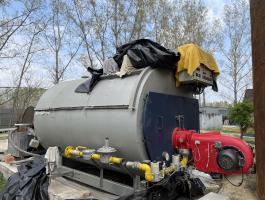 Ipari gőzkazán eladó: 1600 kg/h,  10 BAR