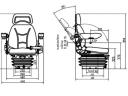 UNIVERZÁLIS TRAKTOR ÜLÉS COMFORT KARTRTÓVAL