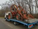 Gépszállítás 0-30T-ig GYORSAN és OLCSÓN MTZ HW6011 irodakonténer öntöződob pótkocsi bálázó