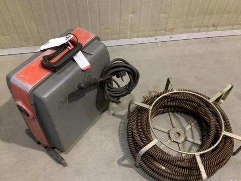 Spirálos csatornatisztító gép RIDGID K60-1 gépi csőgörény lefolyótisztító Spirálos csatornatisztító gép RIDGID K60-1 gépi csőgörény lefolyótisztító