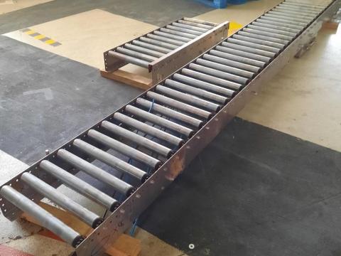 TMG görgőspálya 450 mm széles, hossz: 700-4000 mm, görgősor szállítópálya több db /ct1085/
