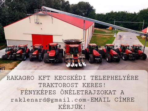 Traktorost keresünk Traktorost keresünk