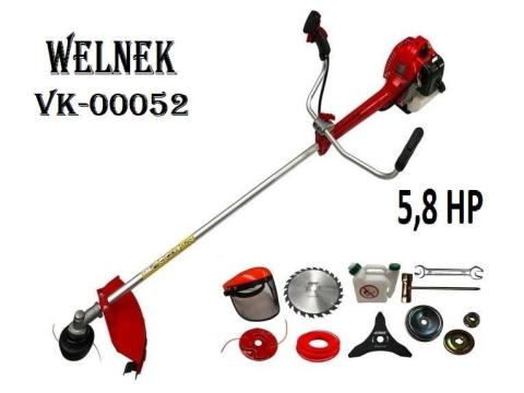 Bozótvágó fűkasza,  antivibrációs szárral 52cm³ / 5.8Le - Welnek Tools Prof. VK-00052 Bozótvágó fűkasza,  antivibrációs szárral 52cm³ / 5.8Le - Welnek Tools Prof. VK-00052