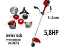 Bozótvágó fűkasza antivibrációs szárral - Welnek Tools Prof. VK-00052 - 52 cm³/5, 8 LE