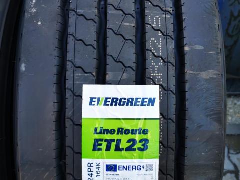 385/65R22, 5 164K (5000 kg) Evergreen Line Route ETL23 pótkocsi gumiabroncsok készletről eladó 385/65R22, 5 164K (5000 kg) Evergreen Line Route ETL23 pótkocsi gumiabroncsok készletről eladó