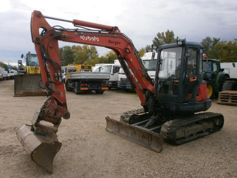 Kubota KX161-3 5,1 tonnás gumiláncos minikotró 4 kanállal eladó Kubota KX161-3 5,1 tonnás gumiláncos minikotró 4 kanállal eladó