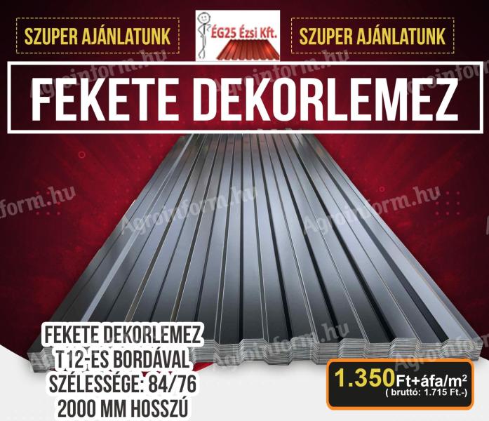 Fekete dekorlemez