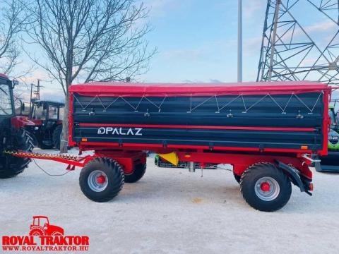 Palaz 8 tonnás, kéttengelyes, három oldalra billentő pótkocsi Palaz 8 tonnás, kéttengelyes, három oldalra billentő pótkocsi