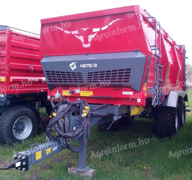 Metal-Fach trágyaszóró N272/2, 14 tonna kapacitású szervestrágyaszóró