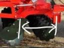 HanaWerk Raptor 3 m rövid tárcsa,  a tárcsasorok között megnövelt távolsággal