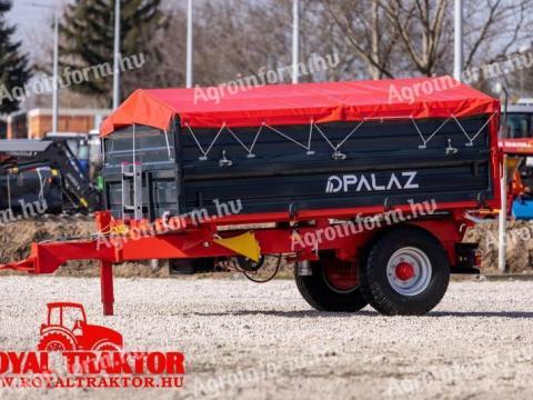 Palaz 7,5 tonnás egytengelyes pótkocsi Palaz 7,5 tonnás egytengelyes pótkocsi