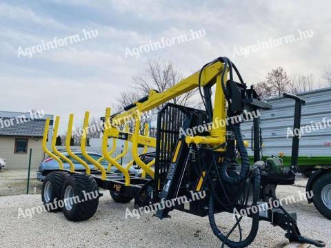 Hydrofast H11 rönkszállító közelítőkocsi 7 m-es daruval Hydrofast H11 rönkszállító közelítőkocsi 7 m-es daruval