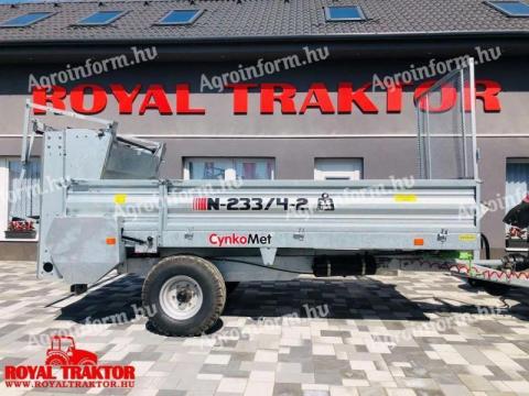 CYNKOMET N233/2-4 - 3,5 tonnás szervestrágyaszóró CYNKOMET N233/2-4 - 3,5 tonnás szervestrágyaszóró