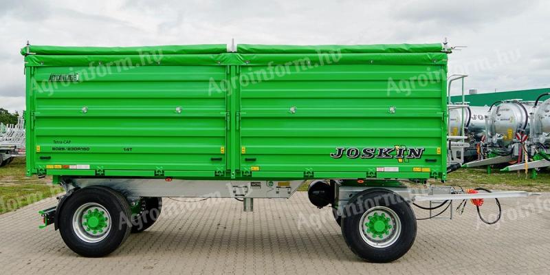 Joskin forgózsámolyos, kéttengelyes, 18 tonnás, 6 méteres pótkocsi