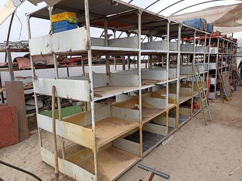 Polcrendszer,  heggesztett,  több darab,  több méretben