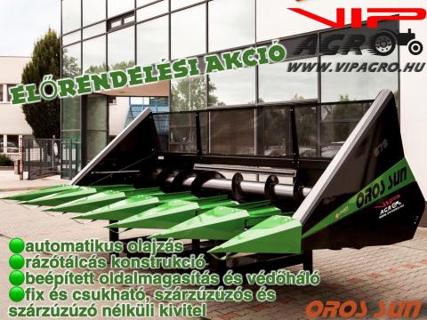 Új OROS SUN, SUN+CHOP napraforgó adapterek akcióban 3 év garanciával Új OROS SUN, SUN+CHOP napraforgó adapterek akcióban 3 év garanciával